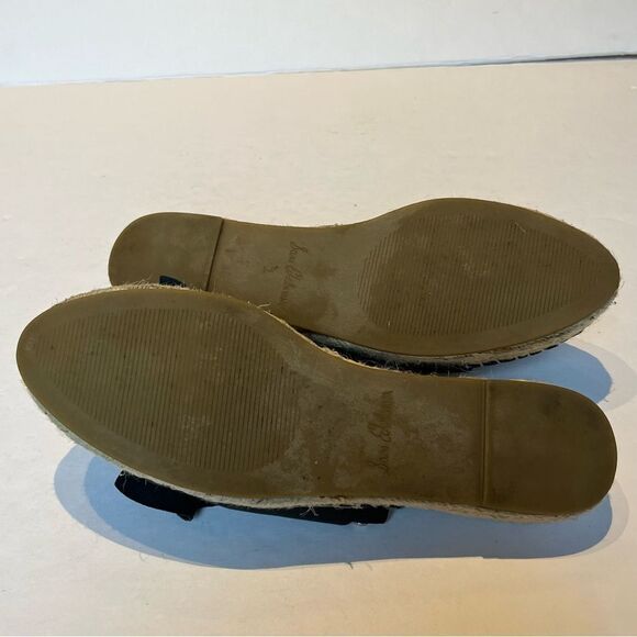 Sam Edelman Women's Espadrilles Black Leather Bow Top Size 9M Lynda - Picture 6 of 12